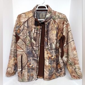 Vintage Men's Under Armour Performance Fleece Realtree Camouflage Jacket Size XL